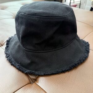 J. Crew Black Bucket Hat